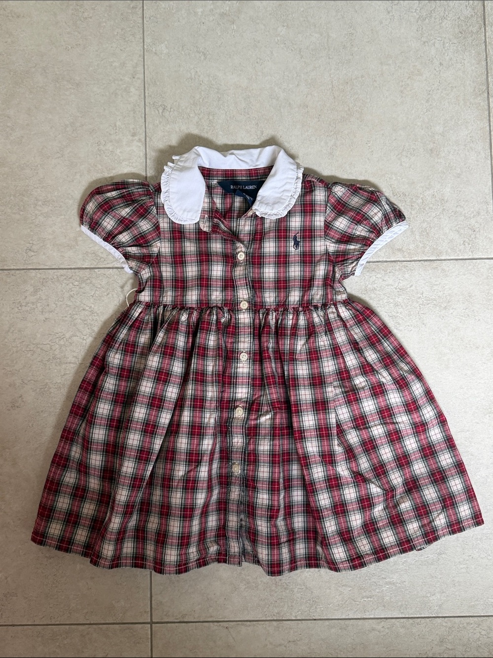 Ralph Lauren plaid dress 18M